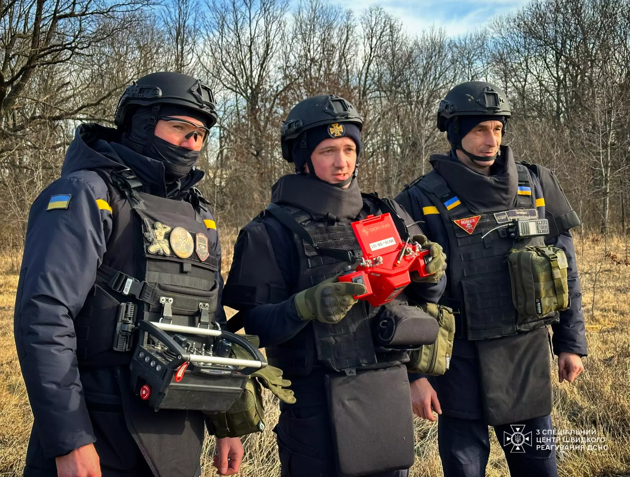 Сапери практикували очищення території за допомогою машин механізованого розмінування