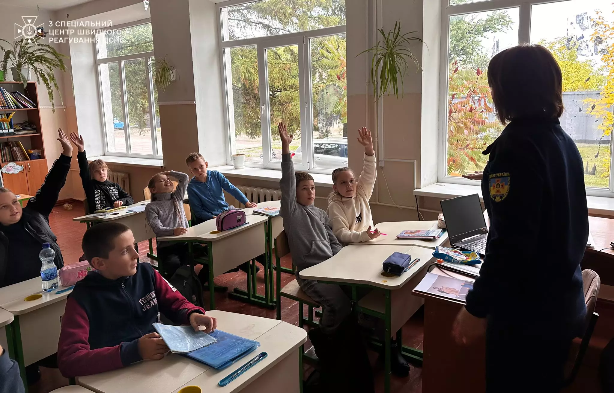 Рятувальники провели заняття для школярів на тему пожежної безпеки